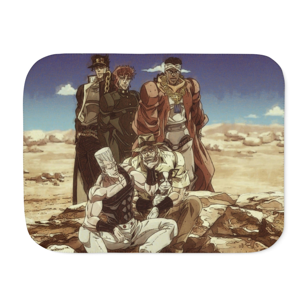 Anime Jojo's Bizarre Adventure Sherpa Blanket