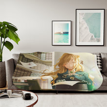 Load image into Gallery viewer, Anime Violet Evergardenr Sherpa Blanket
