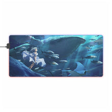 Load image into Gallery viewer, Anime Girl Underwater With Sealife RGB LED Mouse Pad (Desk Mat)

