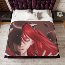 Load image into Gallery viewer, Anime Elfen Lied Sherpa Blanket
