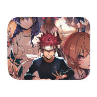 Rindō Kobayashi Alice Nakiri Erina Nakiri and Takumi Aldini Sherpa Blanket