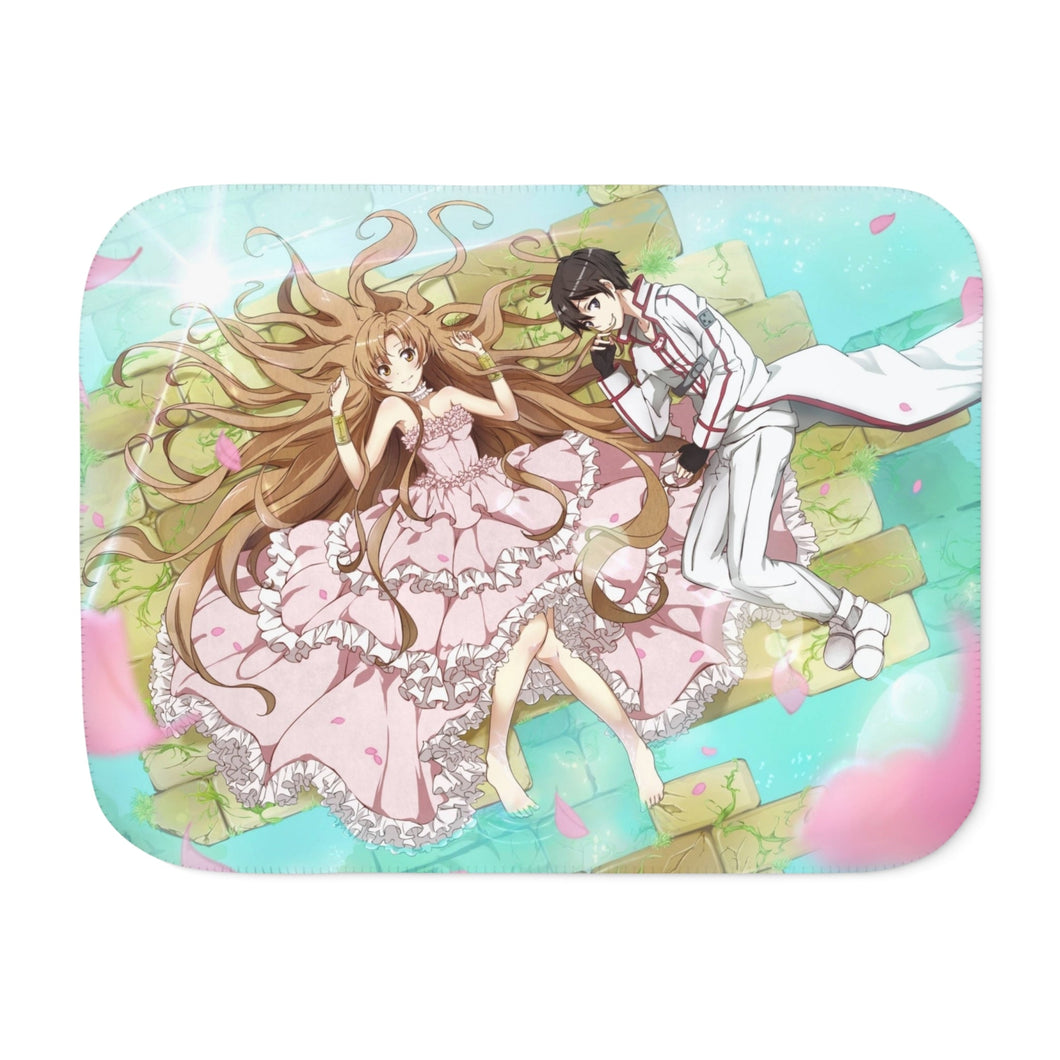 Kirito and Asuna Sherpa Blanket