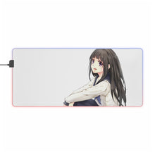 Load image into Gallery viewer, Eru Chitanda  Sitting RGB LED Mouse Pad (Desk Mat)
