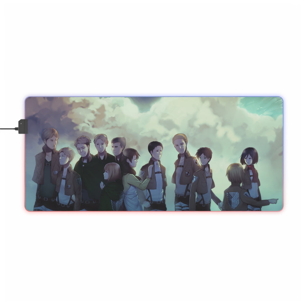 Anime Attack On Titan RGB LED Mouse Pad (Desk Mat)