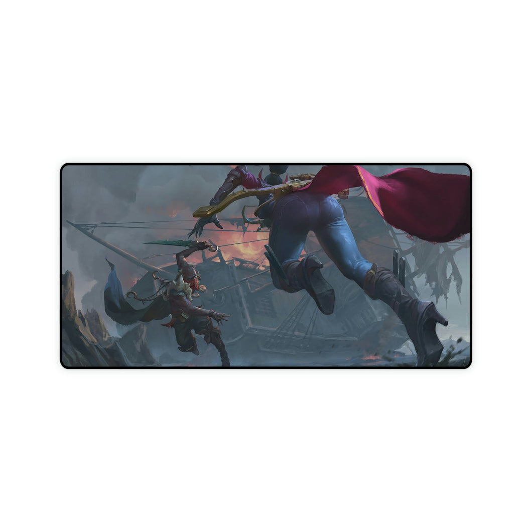 Vayne vs KaiSa LoL Art League Mouse Pad (Desk Mat)