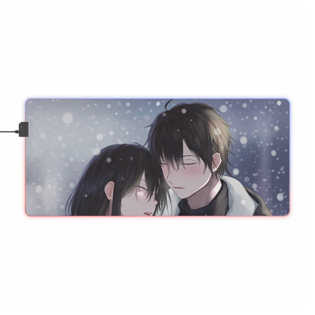 My Teen Romantic Comedy SNAFU Hachiman Hikigaya, Yukino Yukinoshita RGB LED Mouse Pad (Desk Mat)
