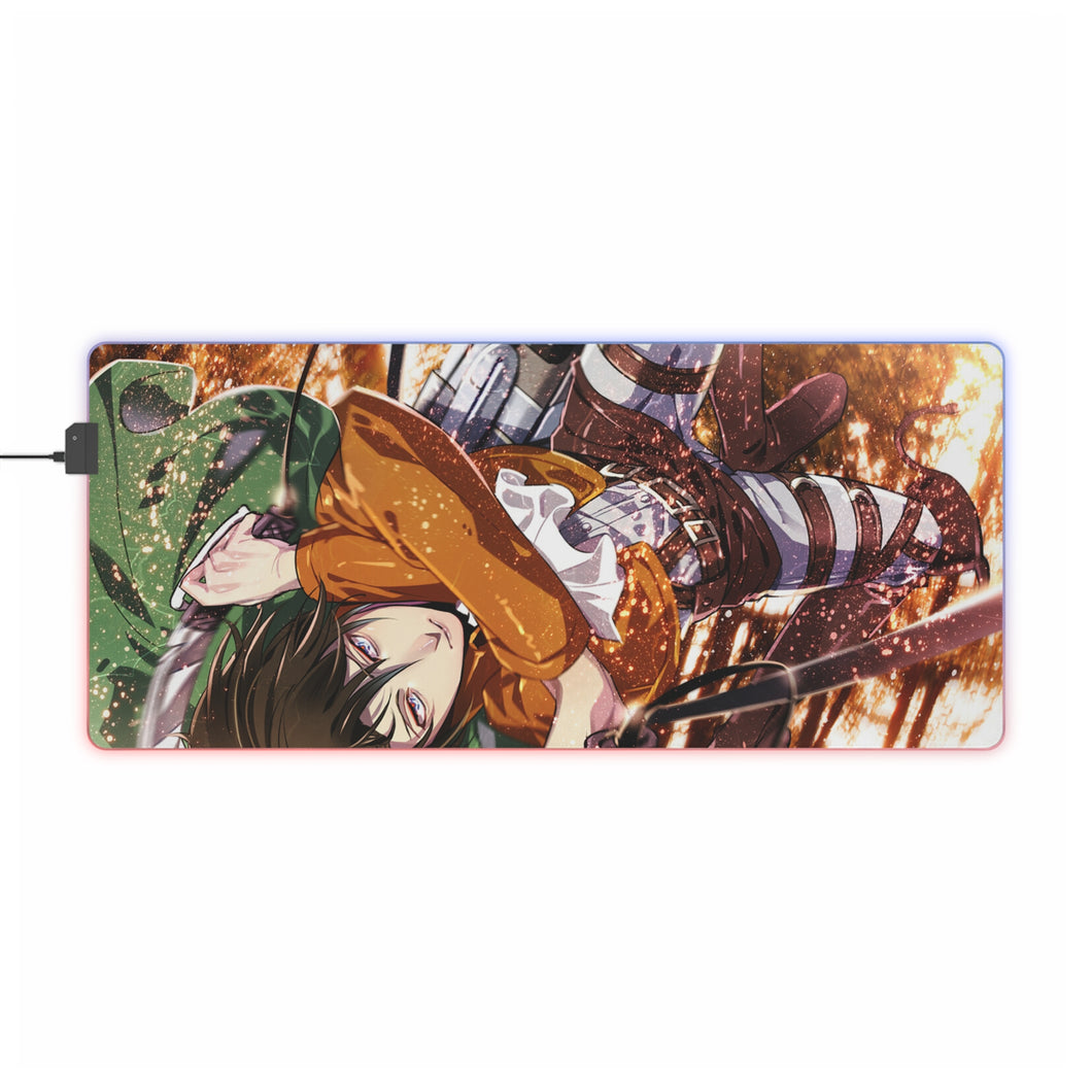 Levi Ackerman RGB LED Mouse Pad (Desk Mat)