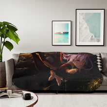 Load image into Gallery viewer, Guilty Crown Inori Yuzuriha Sherpa Blanket
