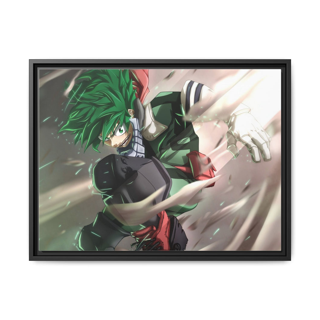 My Hero Academia Izuku Midoriya Canvas Framed Art Print