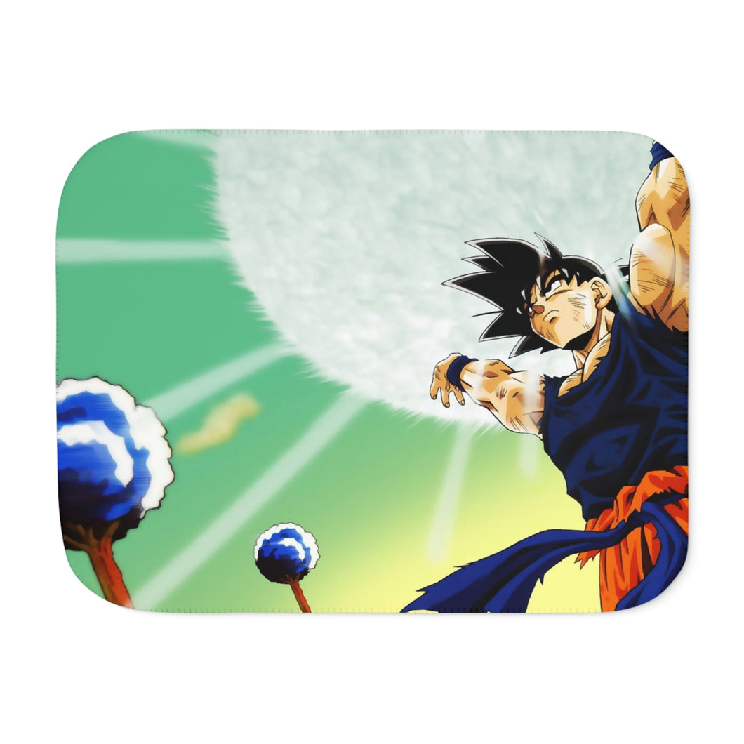 Goku's Spirit Bomb Sherpa Blanket