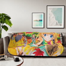 Load image into Gallery viewer, Nisekoi Chitoge Kirisaki, Kosaki Onodera, Seishirou Tsugumi, Marika Tachibana, Ruri Miyamoto Sherpa Blanket
