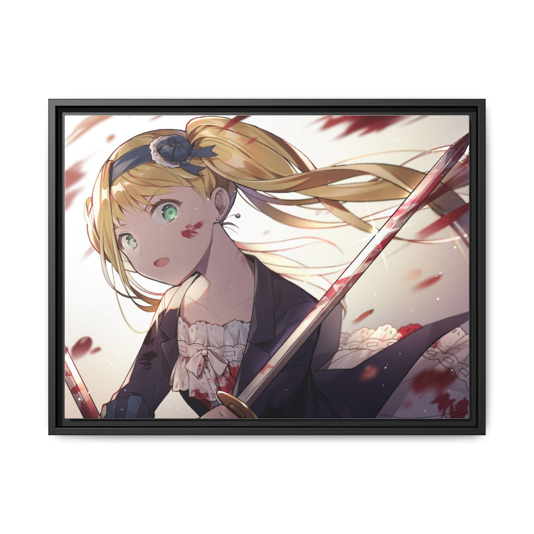 Black Butler Canvas Framed Art Print