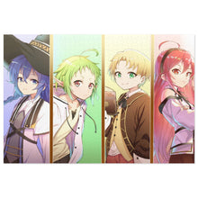 Load image into Gallery viewer, Mushoku Tensei: Jobless Reincarnation Roxy Migurdia, Rudeus Greyrat, Eris Boreas Greyrat, Sylphiette Jigsaw Puzzle
