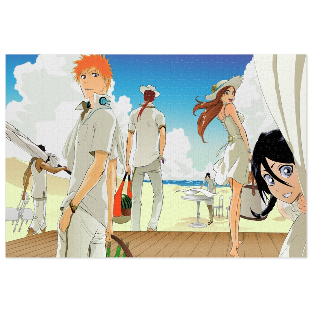 Bleach Ichigo Kurosaki, Rukia Kuchiki, Renji Abarai, Orihime Inoue, Yasutora Sado Jigsaw Puzzle
