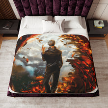Load image into Gallery viewer, Anime Jujutsu Kaisen Sherpa Blanket

