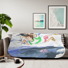 Load image into Gallery viewer, Anime Spirited Away Sherpa Blanket
