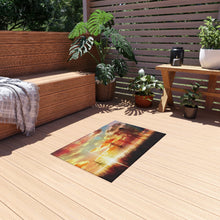 Load image into Gallery viewer, Gon and Killua walking at a beautiful sunset Rug
