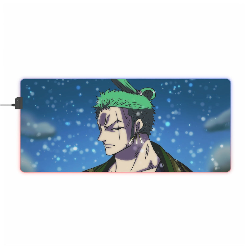 One Piece Roronoa Zoro RGB LED Mouse Pad (Desk Mat)