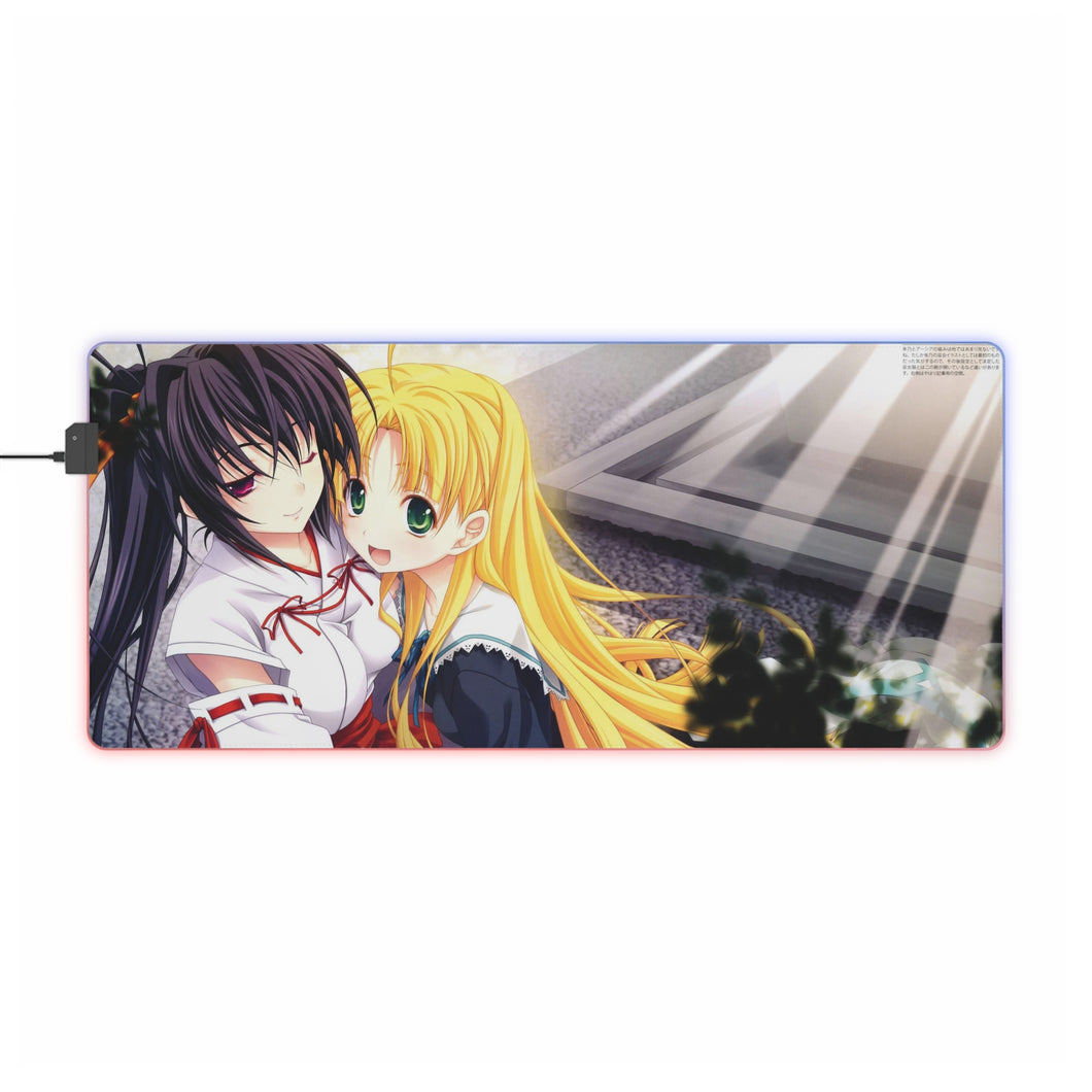 High School DxD Akeno Himejima, Asia Argento RGB LED Mouse Pad (Desk Mat)