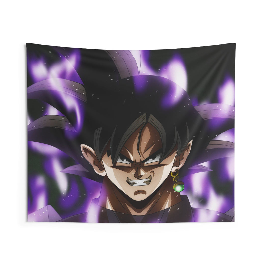 Black Goku 8k Indoor Wall Tapestry