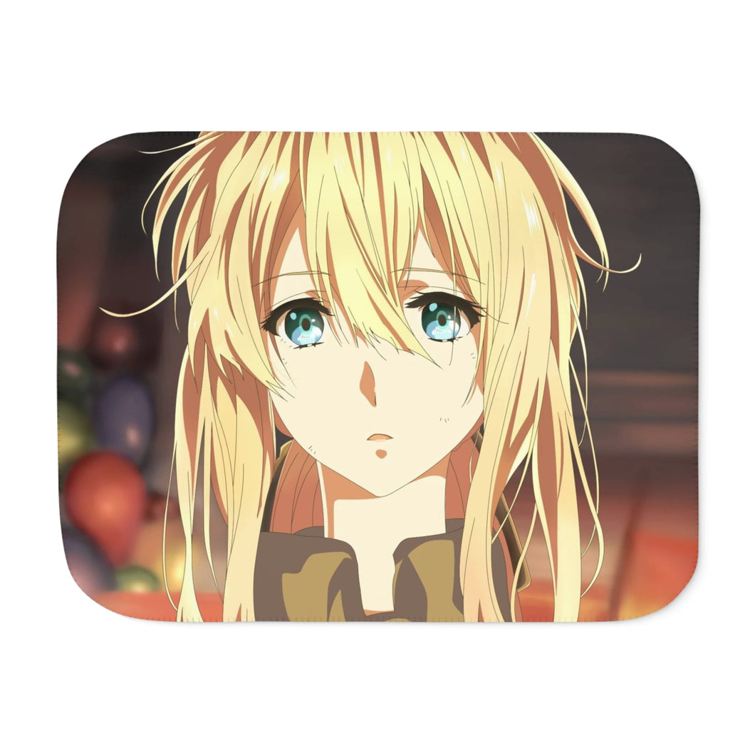 Violet Evergarden Sherpa Blanket