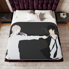 Load image into Gallery viewer, Villain and a hero Minimalist] Sherpa Blanket
