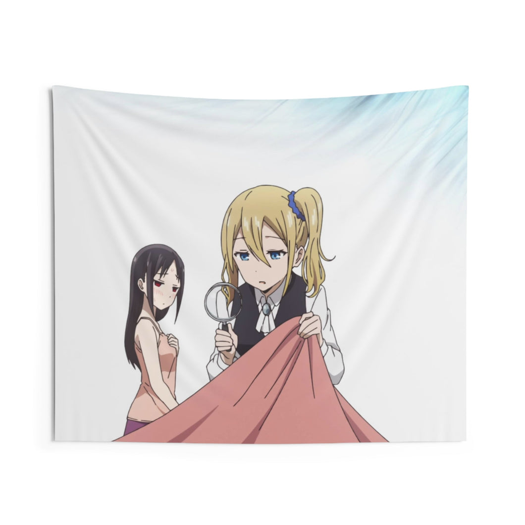 Ai Hayasaka and Kaguya Shinomiya Indoor Wall Tapestry