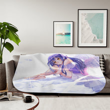 Load image into Gallery viewer, Love Live! Umi Sonoda Sherpa Blanket
