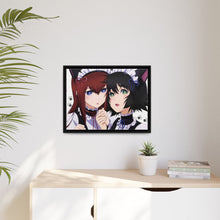 Load image into Gallery viewer, Makise and Mayuri Cosplay Canvas Framed Art Print
