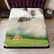 Load image into Gallery viewer, Anime Howl&#39;s Moving Castler Sherpa Blanket
