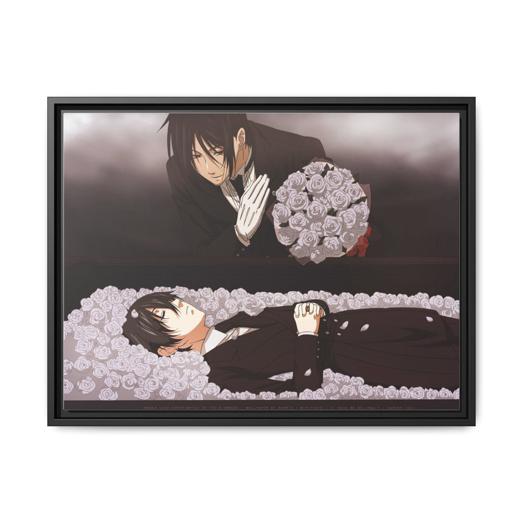 Black Butler Canvas Framed Art Print