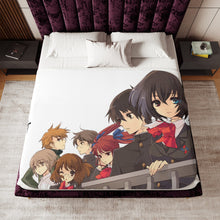 Load image into Gallery viewer, Another Mei Misaki, Kouichi Sakakibara, Izumi Akazawa, Naoya Teshigawara, Yuuya Mochizuki Sherpa Blanket
