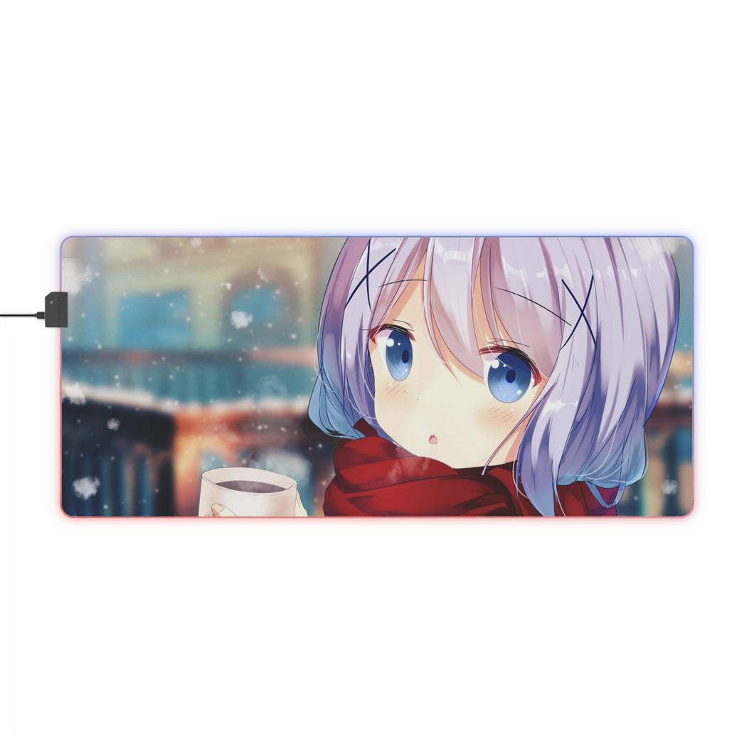 Is The Order A Rabbit? RGB LED Mouse Pad (Desk Mat)