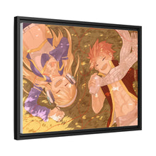 Load image into Gallery viewer, Fairy Tail Natsu Dragneel, Lucy Heartfilia Canvas Framed Art Print
