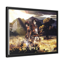 Load image into Gallery viewer, Eren and Levi Canvas Framed Art Print
