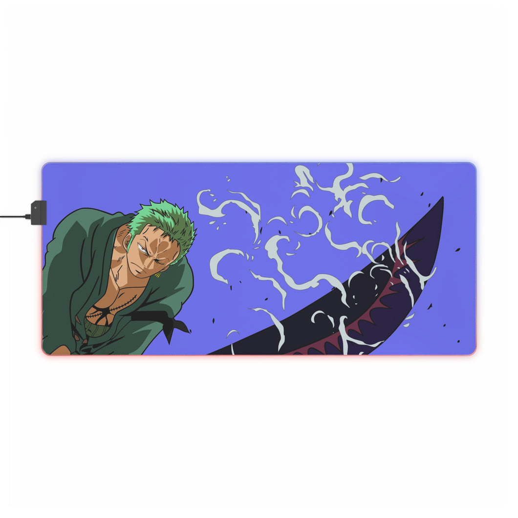 One Piece Roronoa Zoro RGB LED Mouse Pad (Desk Mat)