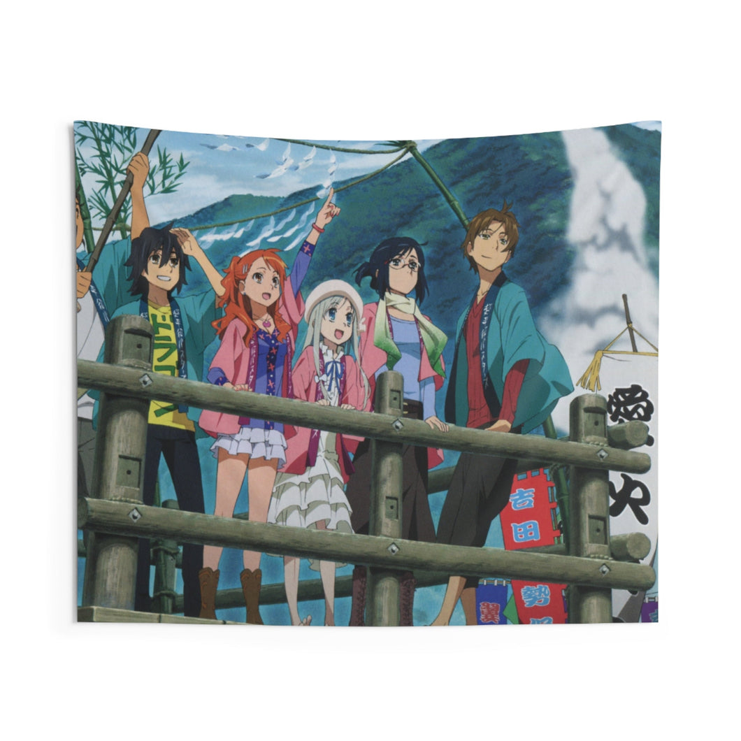 Anohana Meiko Honma, Jinta Yadomi, Naruko Anjou, Tetsudou Hisakawa, Chiriko Tsurumi Indoor Wall Tapestry