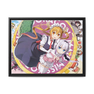 Miss Kobayashi's Dragon Maid Canvas Framed Art Print