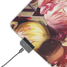 Load image into Gallery viewer, Puella Magi Madoka Magica Homura Akemi, Madoka Kaname, Sayaka Miki, Mami Tomoe, Kyuubey RGB LED Mouse Pad (Desk Mat)
