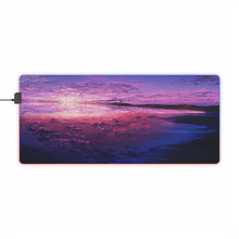 Load image into Gallery viewer, Purple Sunset Reflected in the Ocean RGB LED Mouse Pad (Desk Mat)
