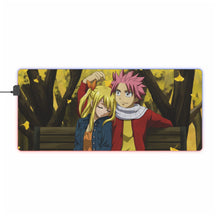 Load image into Gallery viewer, Fairy Tail Natsu Dragneel, Lucy Heartfilia RGB LED Mouse Pad (Desk Mat)
