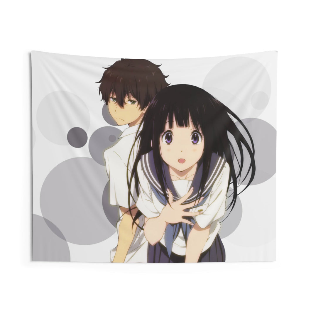 Eru Chitanda  And  Hōtarō Oreki Together Indoor Wall Tapestry