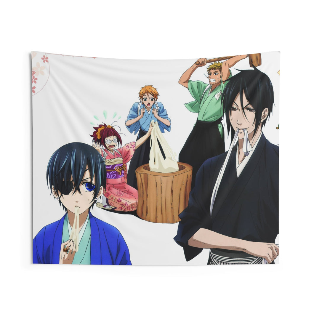 Black Butler Indoor Wall Tapestry