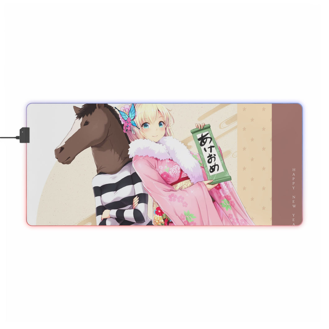 Boku Wa Tomodachi Ga Sukunai Sena Kashiwazaki, Yozora Mikazuki RGB LED Mouse Pad (Desk Mat)
