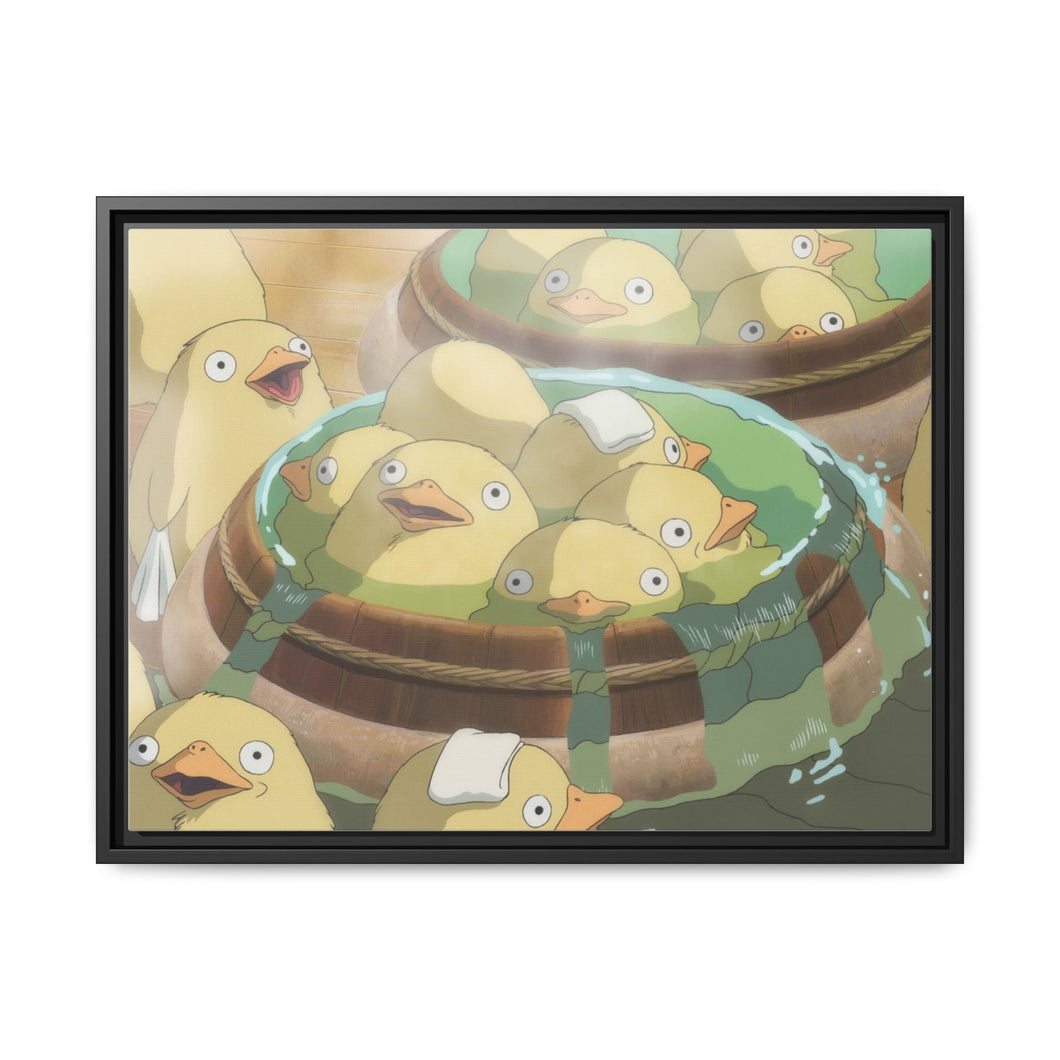 Anime Spirited Away Canvas Framed Art Print
