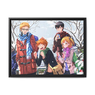Hinata Shouyou, Kageyama Tobio, Yachi Hitoka Canvas Framed Art Print