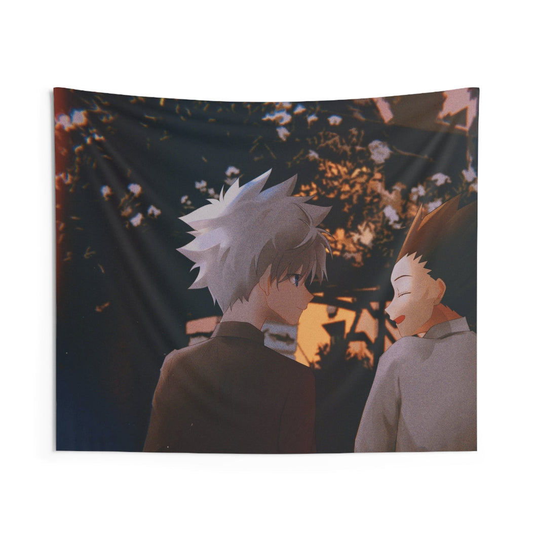 Hunter x Hunter Killua Zoldyck, Gon Freecss Indoor Wall Tapestry