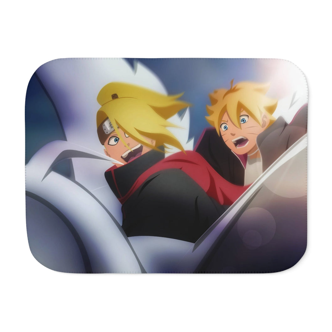 Boruto and Deidara Sherpa Blanket