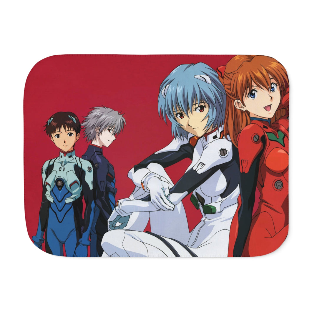 Neon Genesis Evangelion Shinji Ikari, Rei Ayanami, Kaworu Nagisa Sherpa Blanket