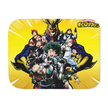 Load image into Gallery viewer, My Hero Academia Izuku Midoriya, Katsuki Bakugou, Tenya Iida, Shouta Aizawa, Tsuyu Asui Sherpa Blanket
